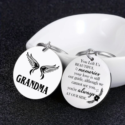 Personalized Memorial Keyring Custom Photo and Text Keyring - Memorial