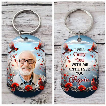 Personalized Memorial Keychain With Custom Photo & Name & Year Keychai