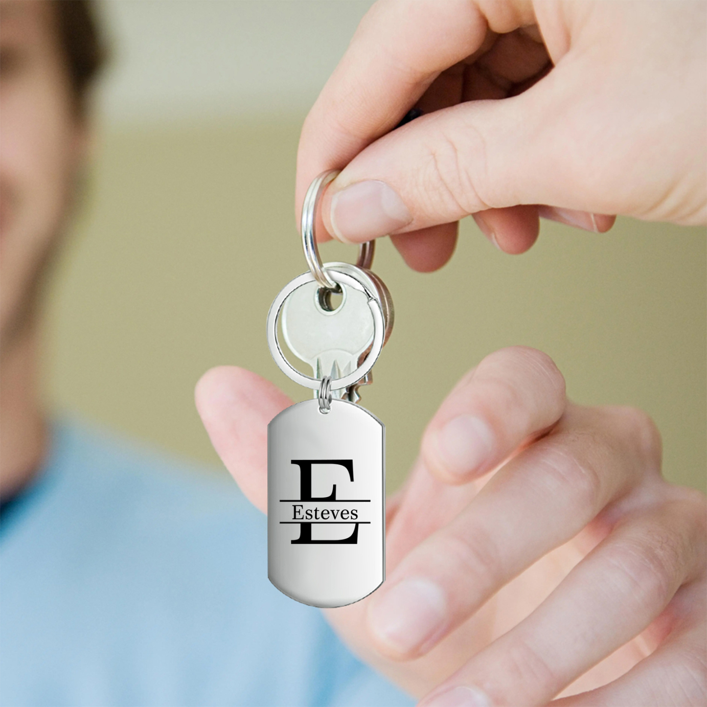 Personalised Photo Keyring with Custom Name & Letter – Two Styles Available – Valentine’s Day Gift for Couple | Jessemade