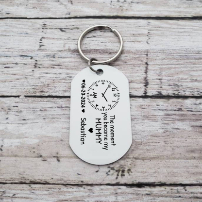 Personalized Keychain The Moment You Became My Mommy Custom Gift for Parents | Jessemade