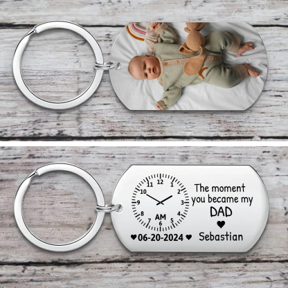 Personalized Keychain The Moment You Became My Mommy Custom Gift for Parents | Jessemade