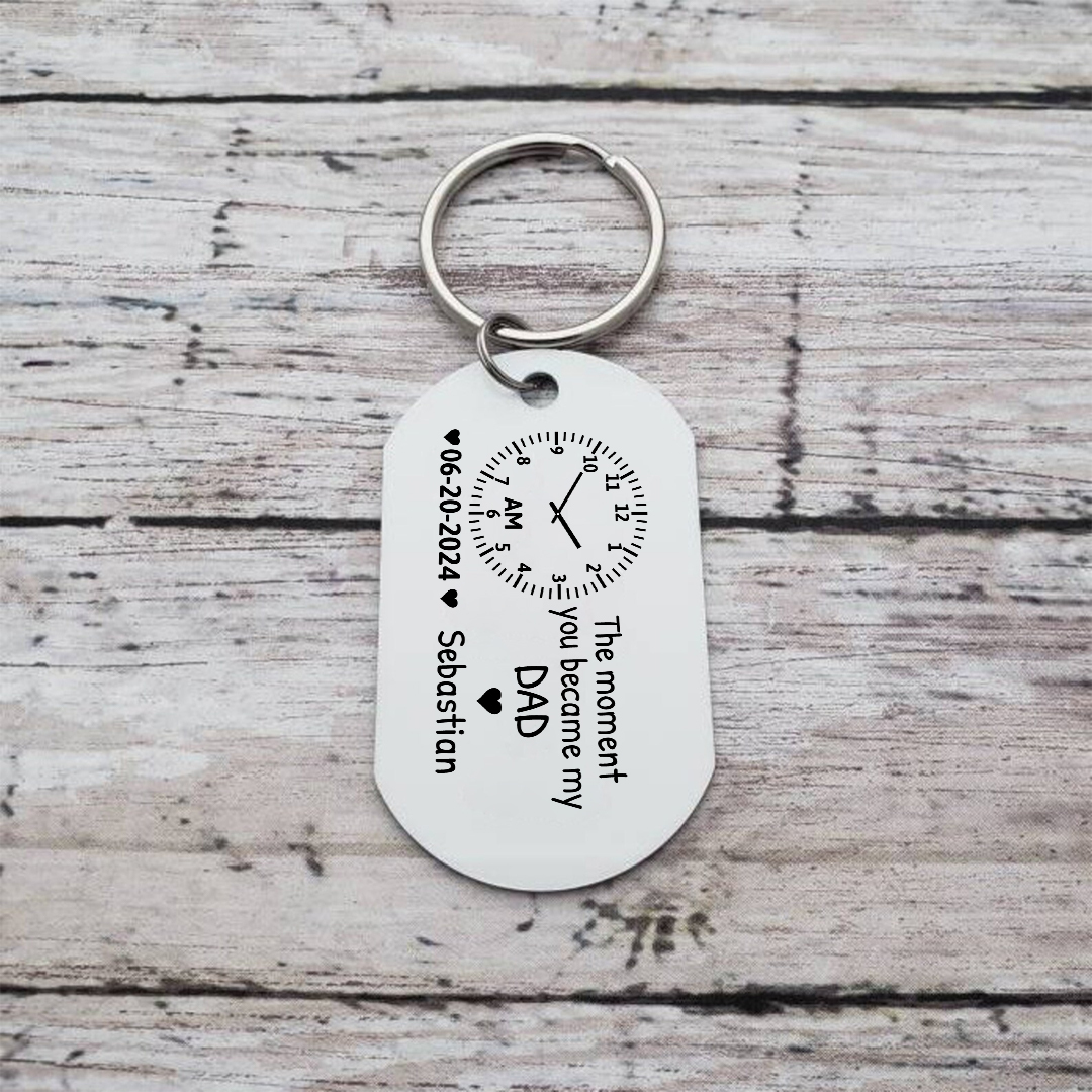 Personalized Keychain The Moment You Became My Mommy Custom Gift for Parents | Jessemade