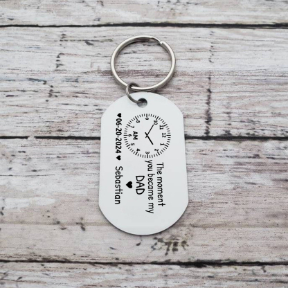 Personalized Keychain The Moment You Became My Mommy Custom Gift for Parents | Jessemade