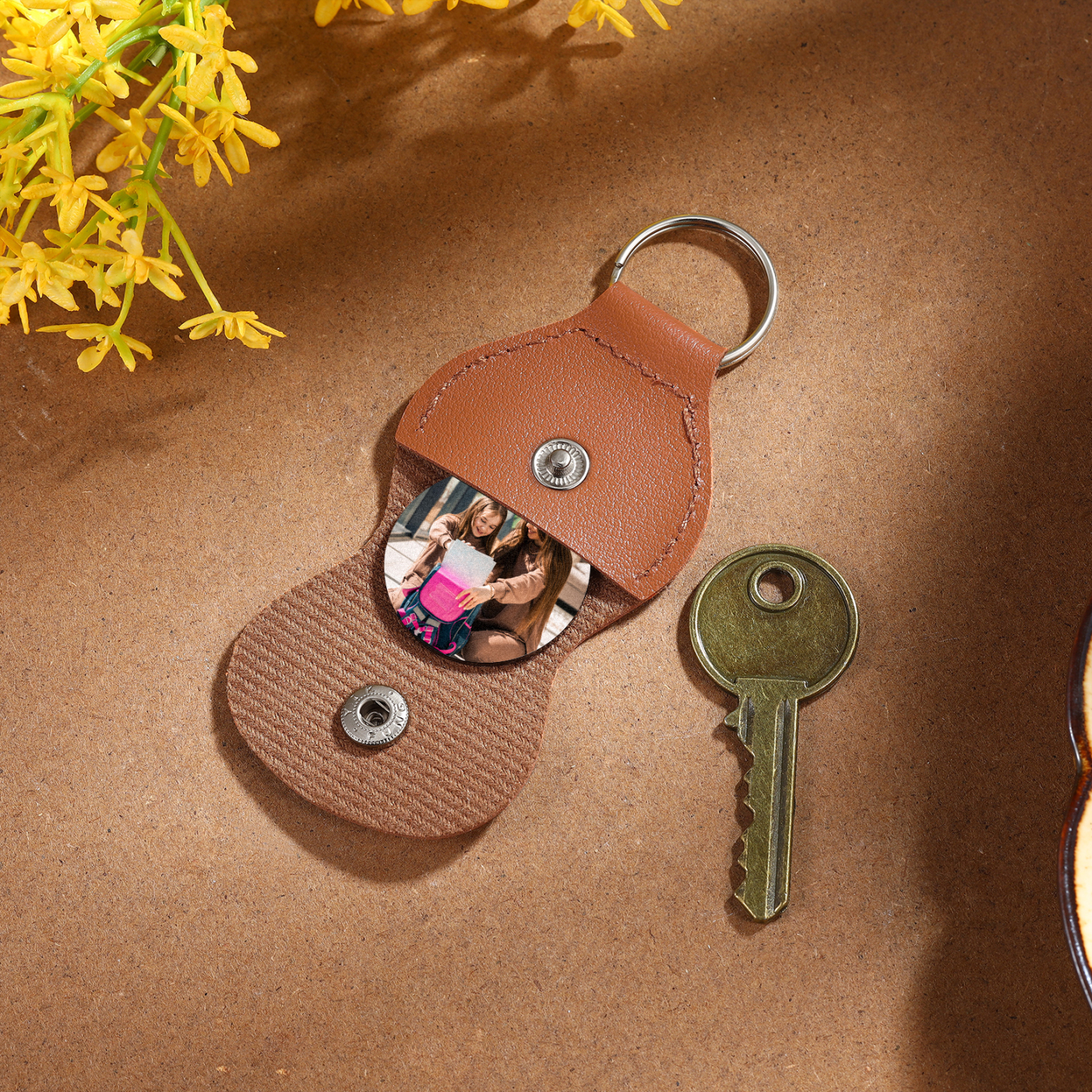 Personalized Pocket Hug Keychain – Unique Back-to-School Comfort Design | Custom Photo Keepsake for Kids