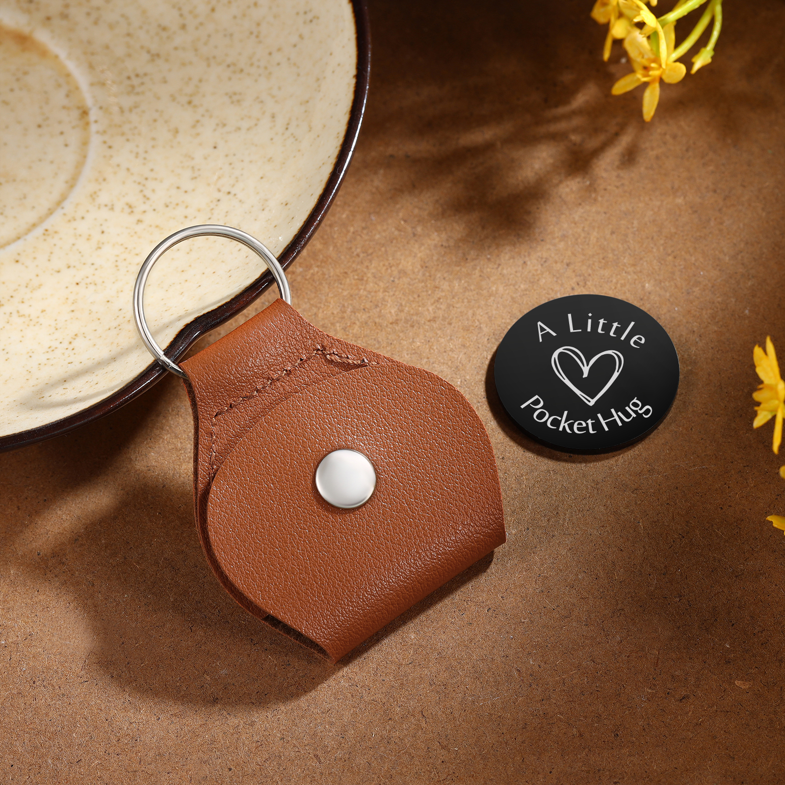 Personalized Pocket Hug Keychain – Unique Back-to-School Comfort Design | Custom Photo Keepsake for Kids