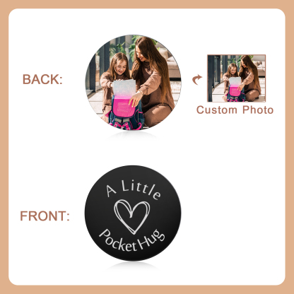 Personalized Pocket Hug Keychain – Unique Back-to-School Comfort Design | Custom Photo Keepsake for Kids