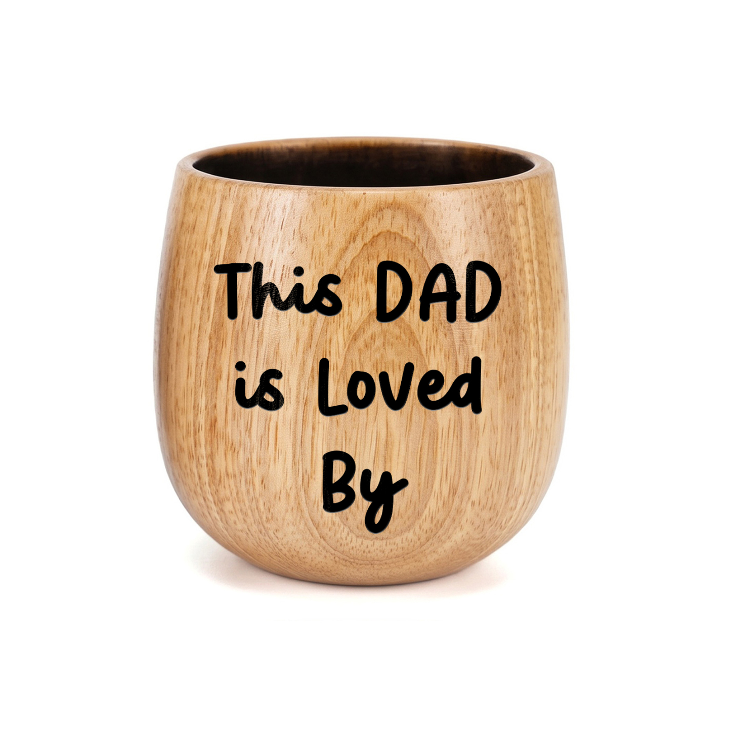 Personalized Wooden Whiskey Tumbler Engraved Mug Customized with 1-8 Kids Names