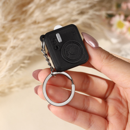 Personalized Mini Camera Keychain Custom With A Pull-Out Photo