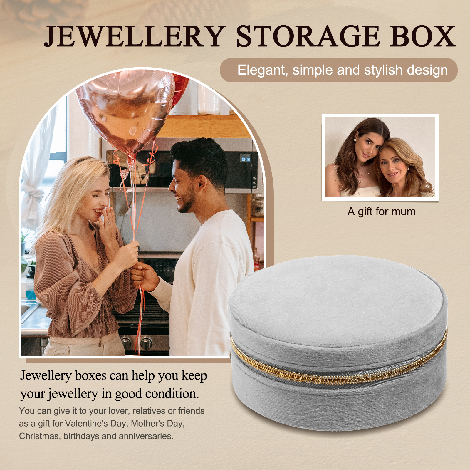 Jewelry Storage Box In Various Colors