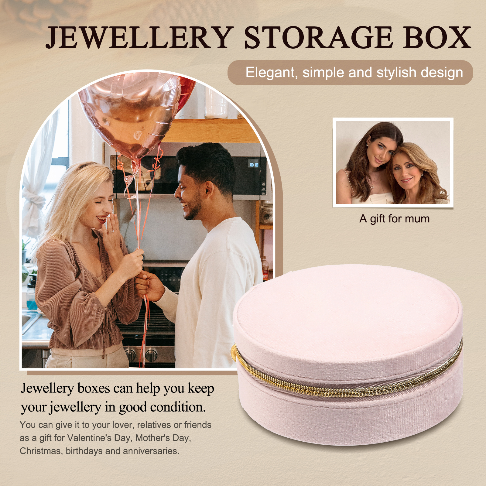 Jewelry Storage Box In Various Colors