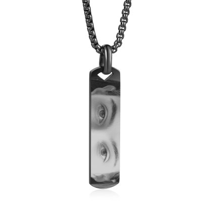 Personalised Eye Photo Necklace - Custom Eye Photo Pendant in Silver, Gold, Black - Christmas Gift for Wife/Sister/Daughter | Jessemade