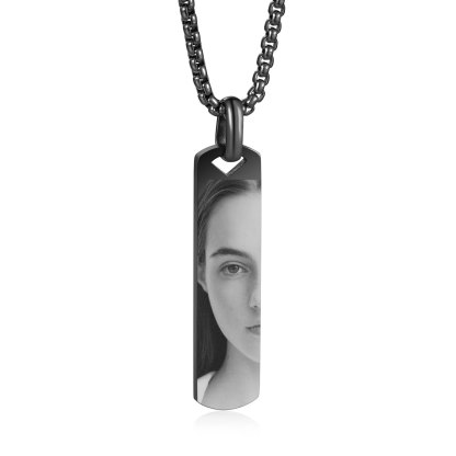 Personalised Eye Photo Necklace - Custom Eye Photo Pendant in Silver, Gold, Black - Christmas Gift for Wife/Sister/Daughter | Jessemade