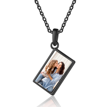 Personalised Envelope Pendant Necklace - Customised with 1 Photo & 1 Birthstone, Available in 4 Colours, Valentine’s Day Gift for Couple | Jessemade