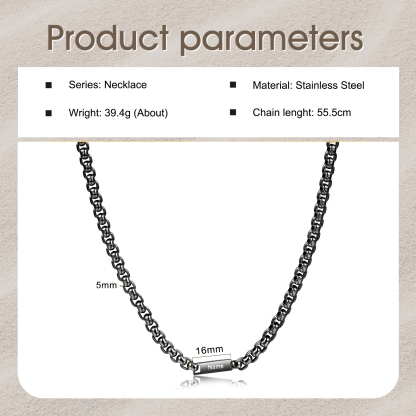 1 name - Personalized Engraved Bar necklace – Unique Name Bar Stainless Steel Chain for Dad