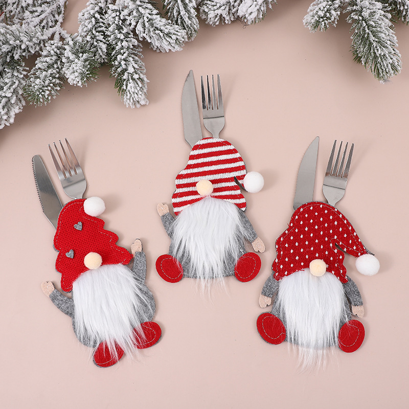 Family Knife and Fork Set Covers Holiday Gift