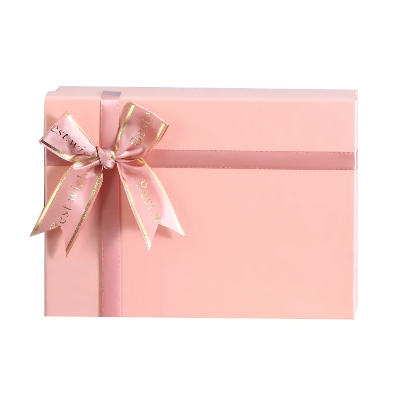 Marble Pattern Gift Box with Rustic Twine Bow