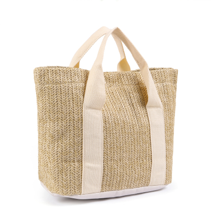 Personalized Straw Tote Bag with Custom Name – Choose from 5 Fonts & 3 Colors – Custom Gift for Mom, Teacher, Friends