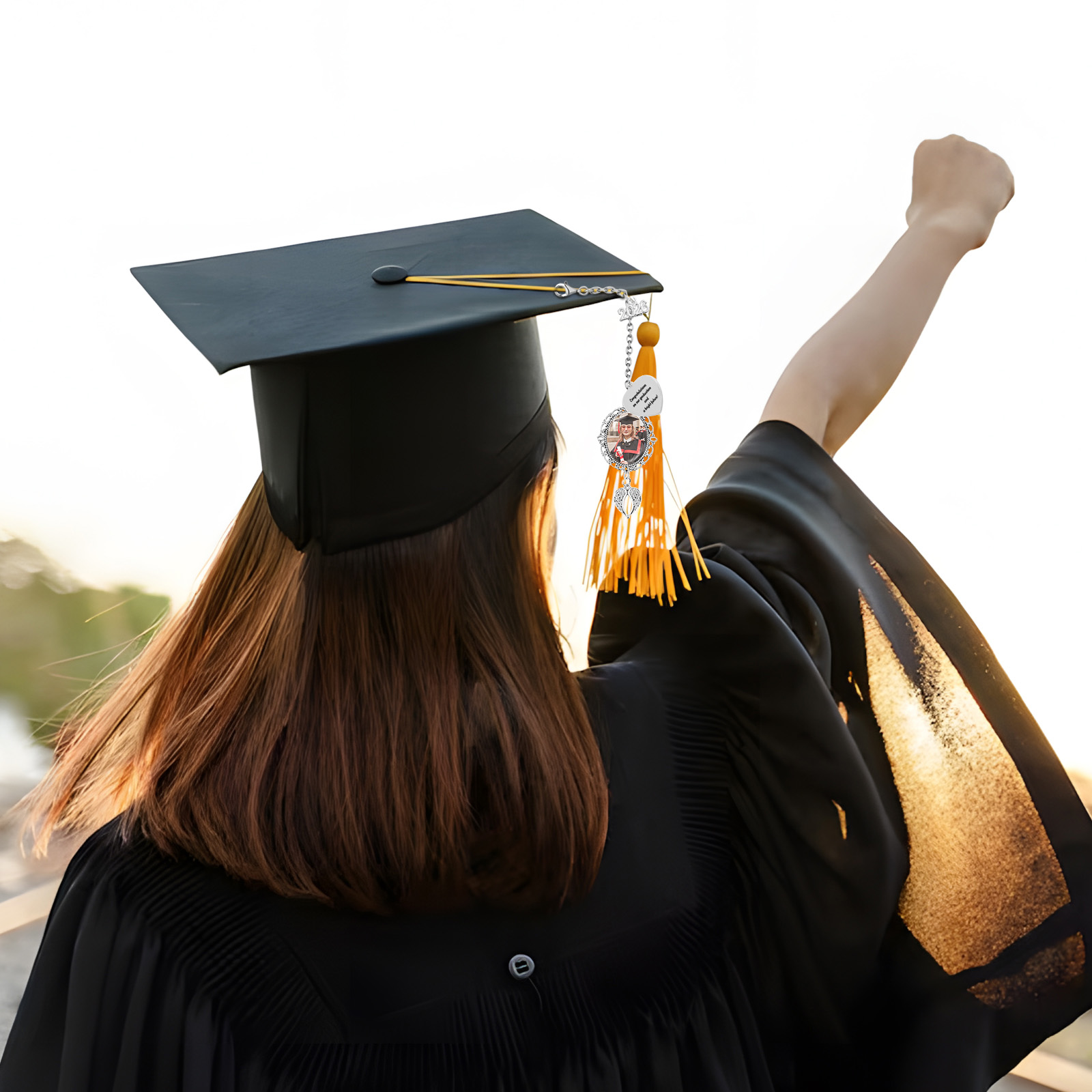 Custom Photo Graduation Tassel Charm 2026 Memorial Grad Cap Charm