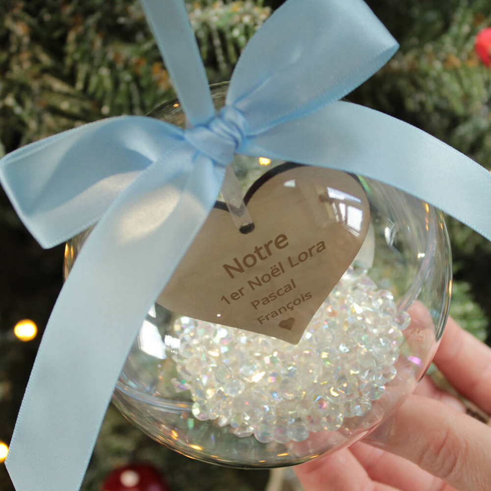 Personalized Christmas Gift Custom Message Decoration Ball Christmas Ornament For your Family