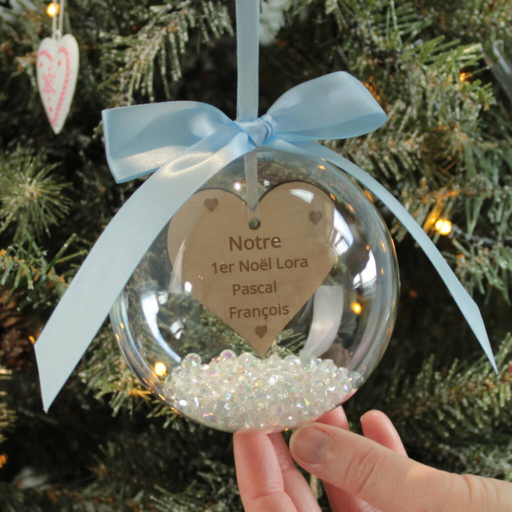 Personalized Christmas Gift Custom Message Decoration Ball Christmas Ornament For your Family