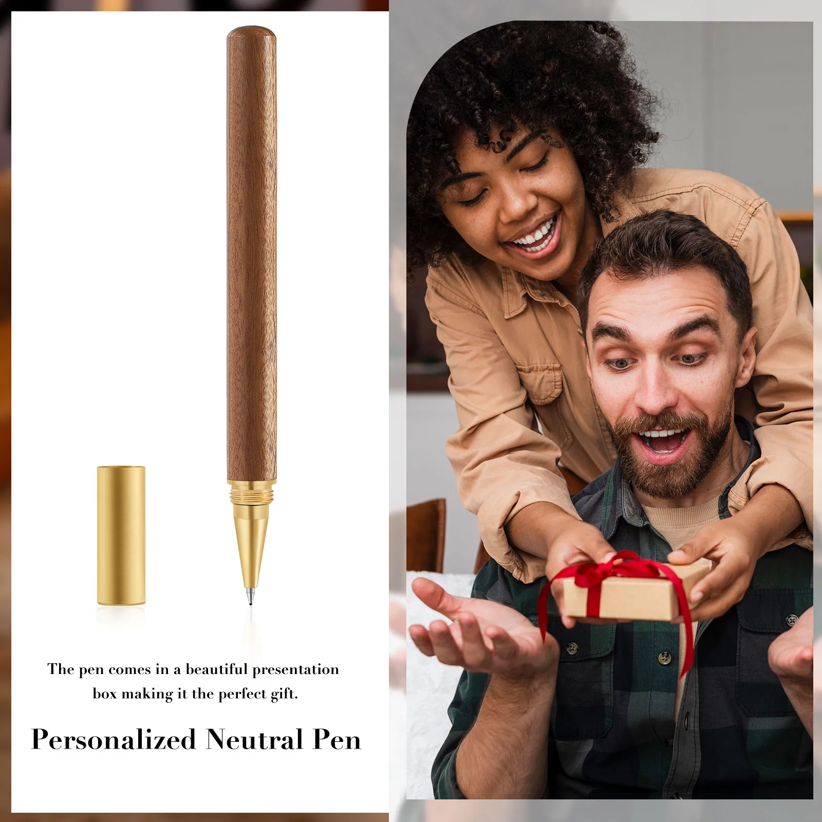 Personalized Men's Wallet & Keychain &Pen Set – Custom Photo, Name & Text – Exclusive Gift for Dad | Jessemade