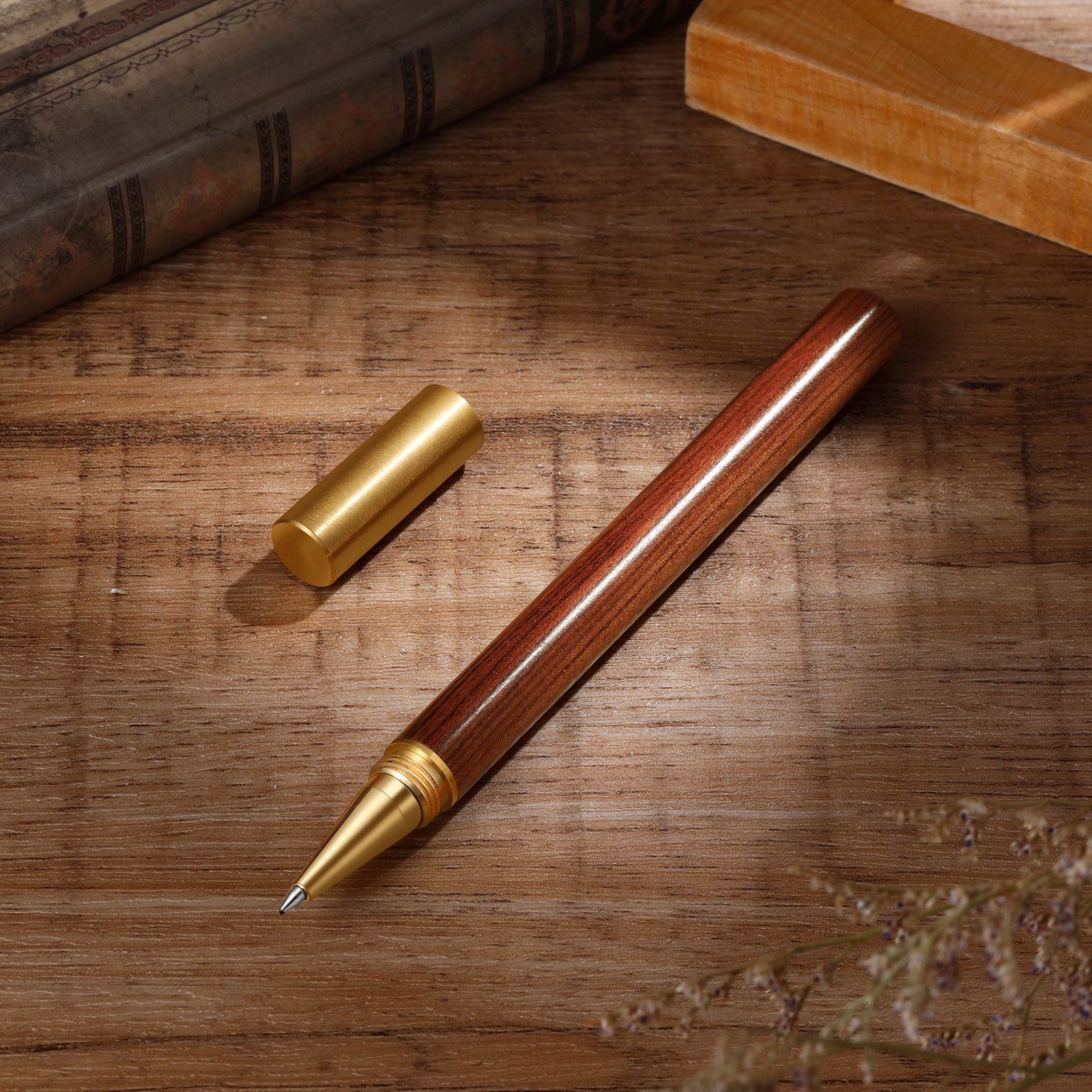 Personalized Gift Set – Custom Music Photo Magnet, Engraved Keychain & Wooden Pen, Valentine’s Day Gift for Him | Jessemade