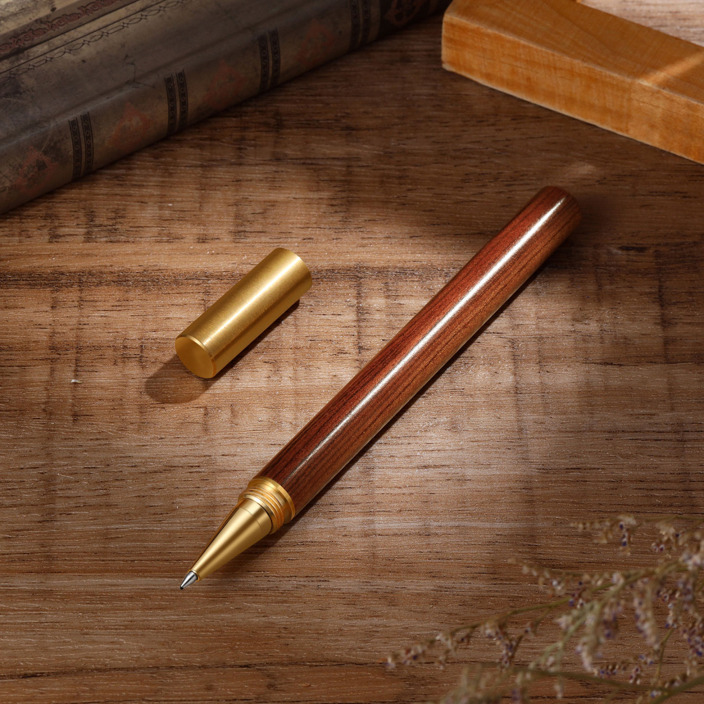 Personalized Gift Set – Custom Music Photo Magnet, Engraved Keychain & Wooden Pen, Valentine’s Day Gift for Him | Jessemade