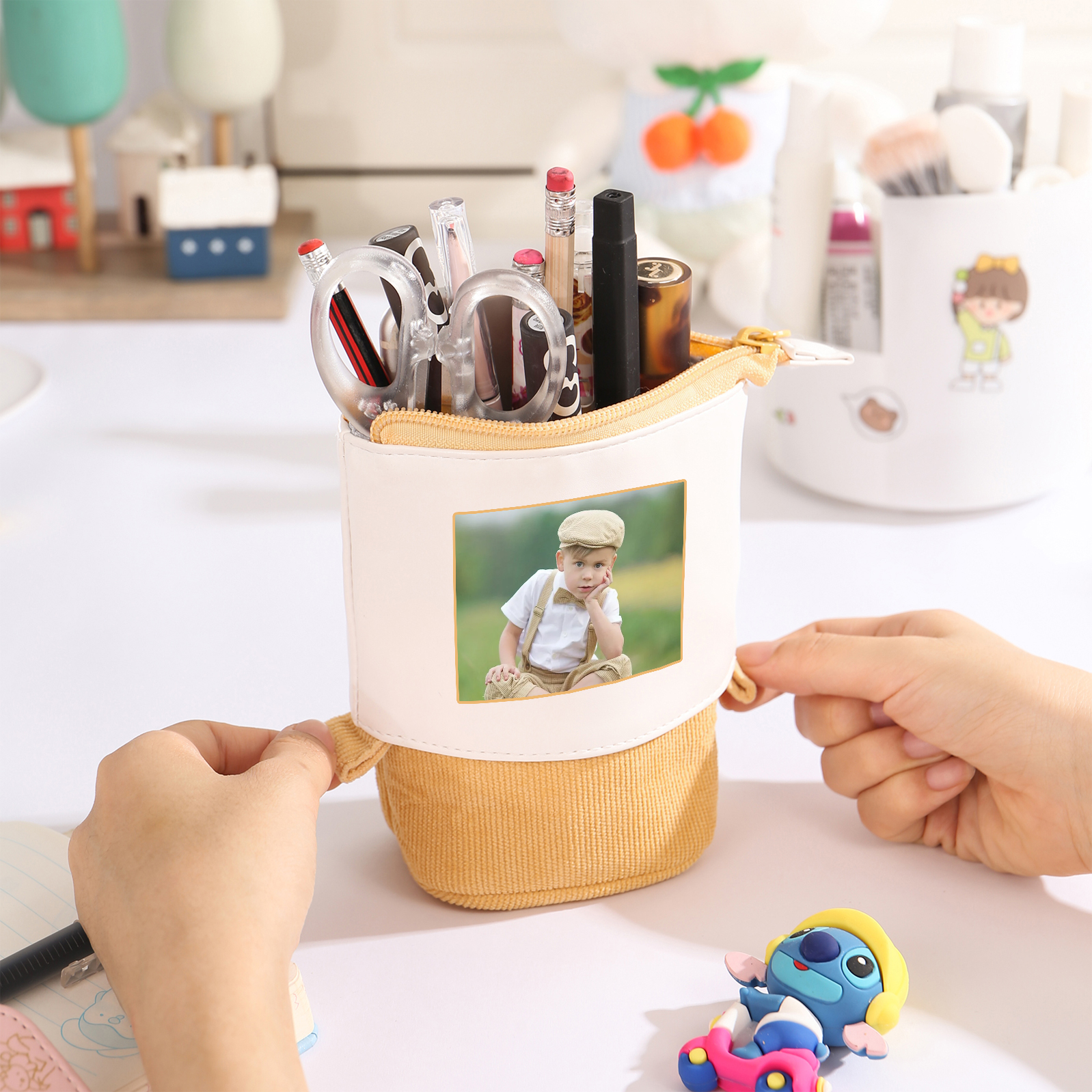 Personalized Pencil Case Custom Name and Photo Pencil Case Back to School Gift for Boys/Girls