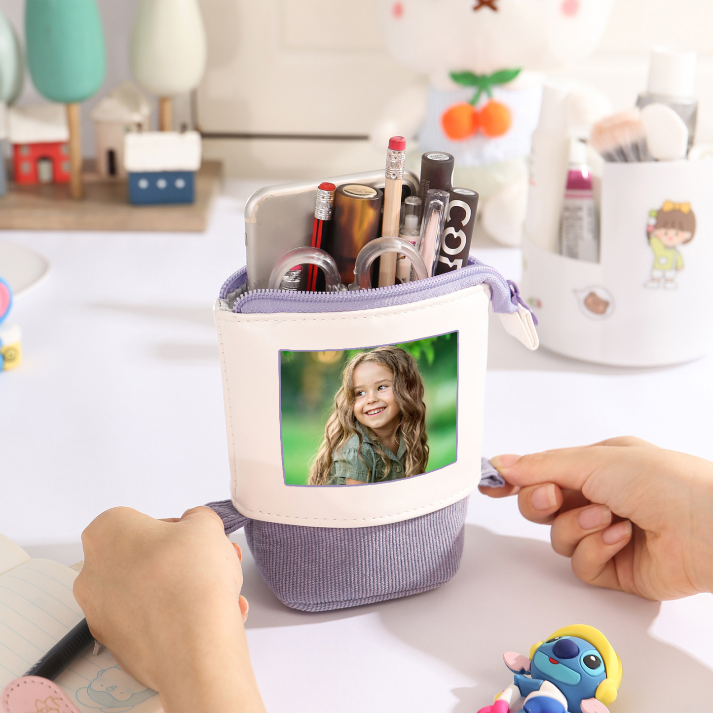 Personalized Pencil Case Custom Name and Photo Pencil Case Back to School Gift for Boys/Girls