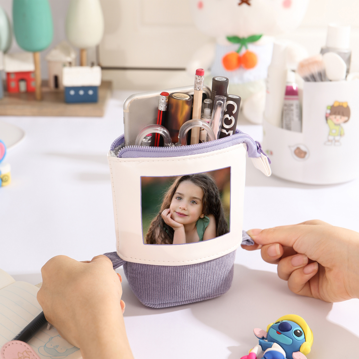 Personalized Pencil Case Custom Name and Photo Pencil Case Back to School Gift for Boys/Girls