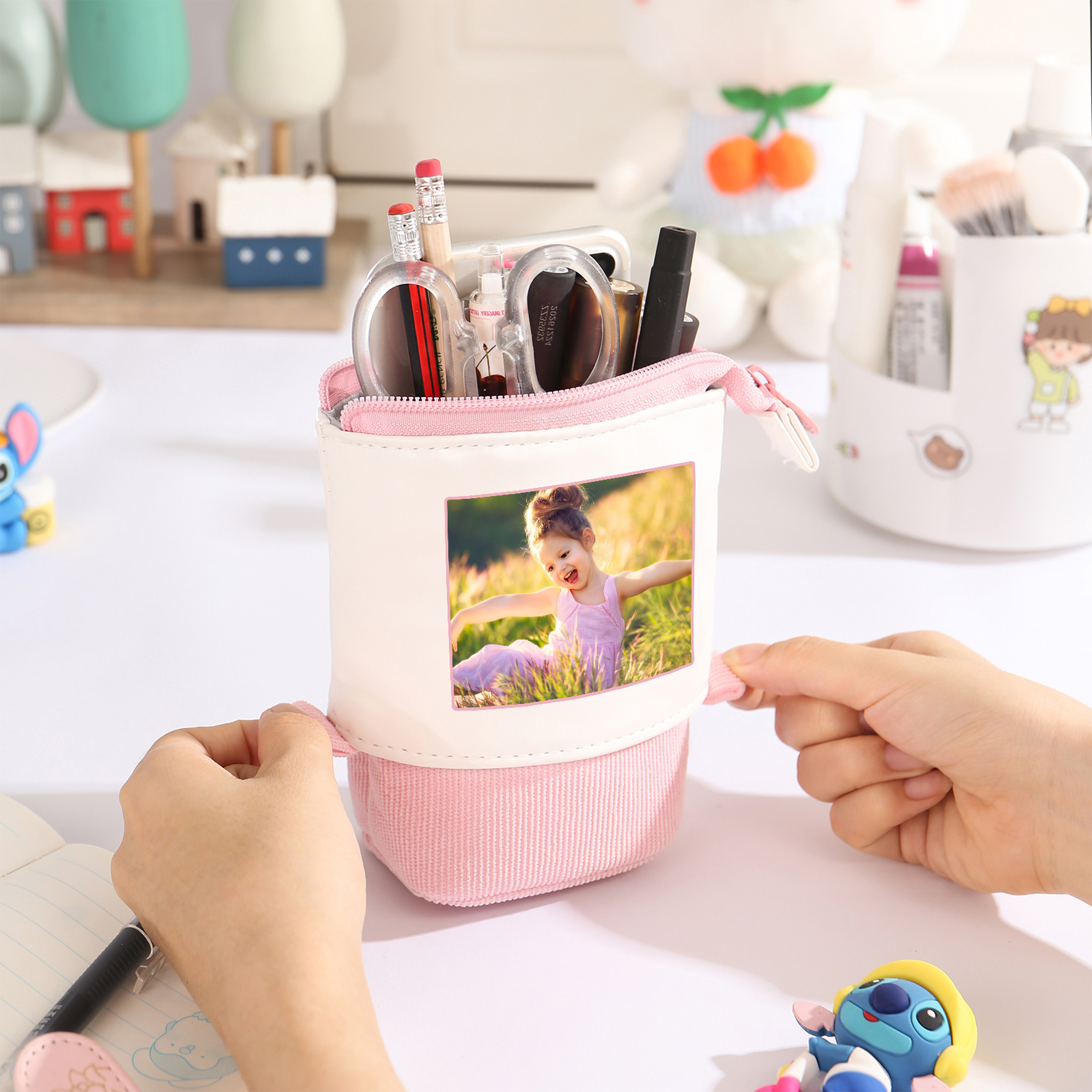 Personalized Pencil Case Custom Name and Photo Pencil Case Back to School Gift for Boys/Girls