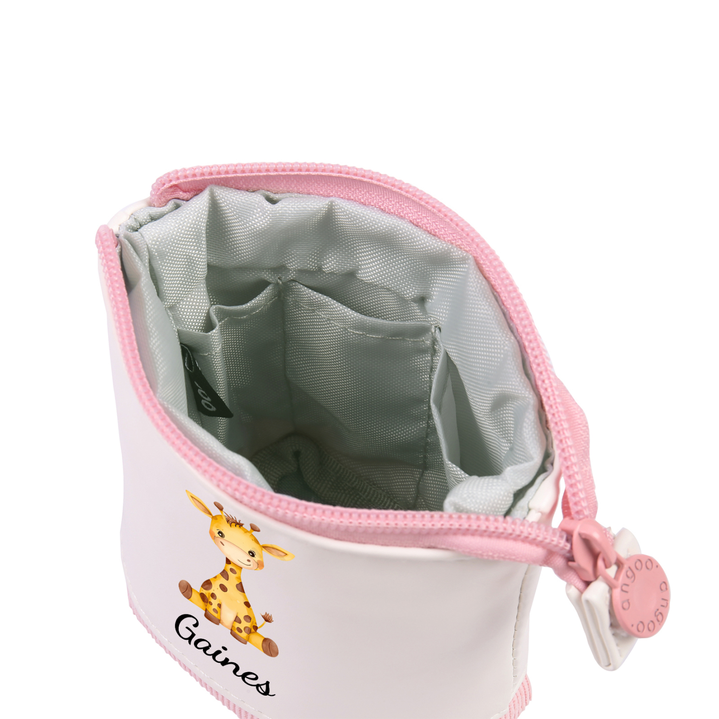 Personalized Pencil Case Customized With Name And Animal Type Pu Leather Pencil Case Back To School Gift For Kids