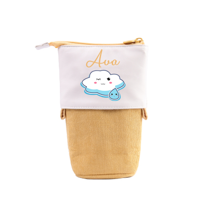 Personalized Pencil Case Custom Name Cloud Pencil Case Back To School Gift For Boy/Girl