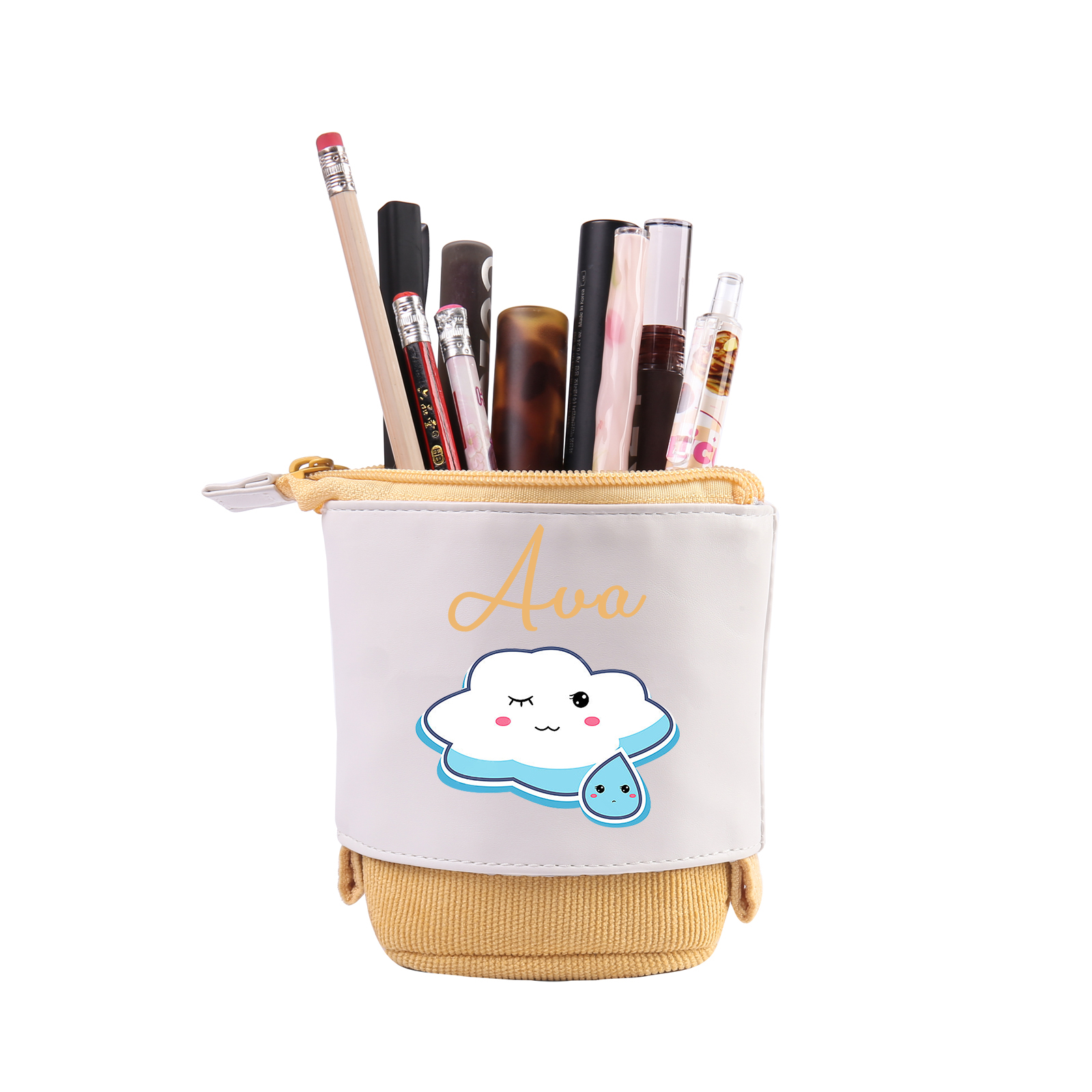 Personalized Pencil Case Custom Name Cloud Pencil Case Back To School Gift For Boy/Girl