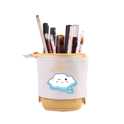 Personalized Pencil Case Custom Name Cloud Pencil Case Back To School Gift For Boy/Girl