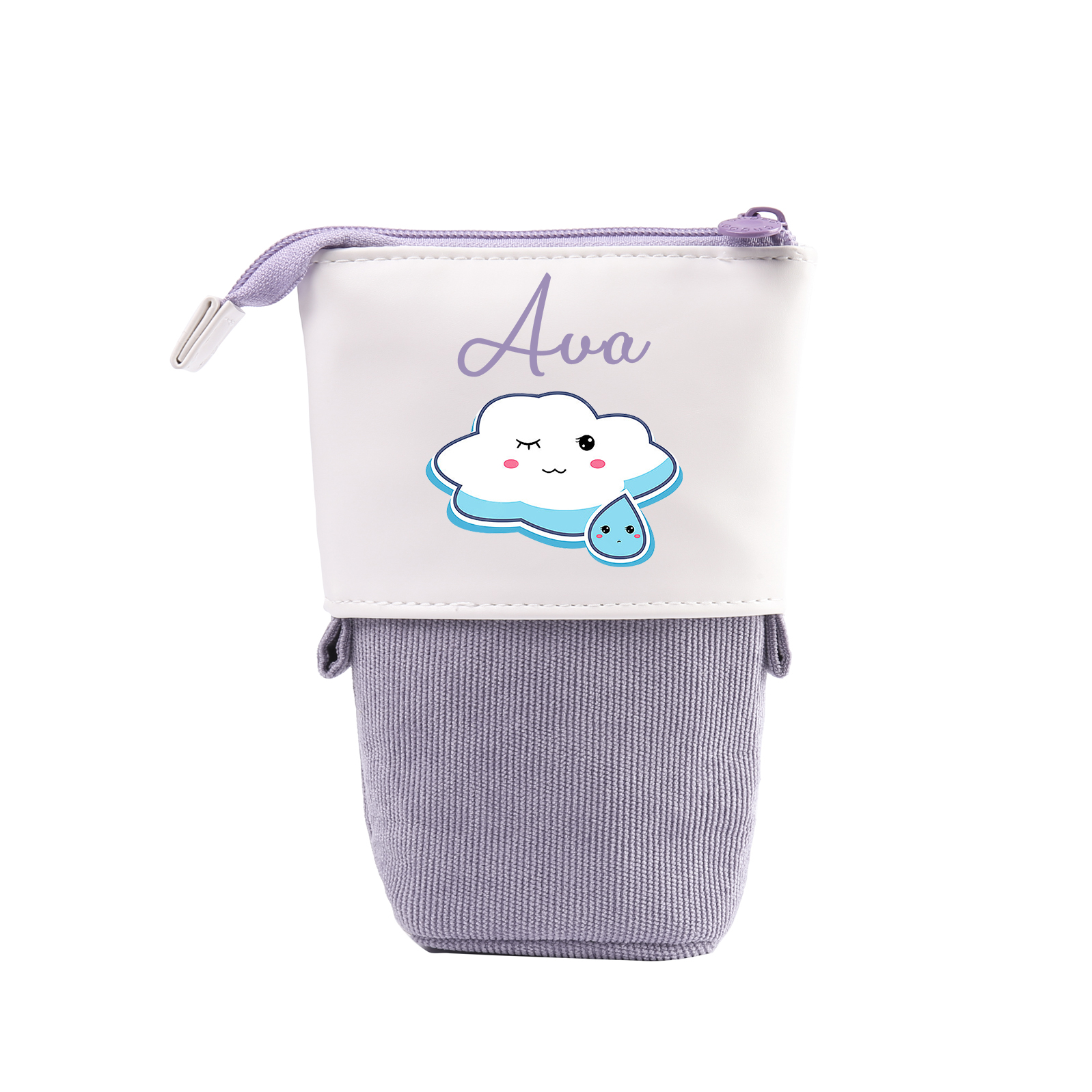 Personalized Pencil Case Custom Name Cloud Pencil Case Back To School Gift For Boy/Girl