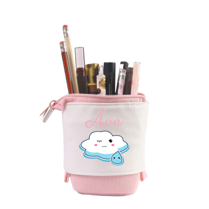 Personalized Pencil Case Custom Name Cloud Pencil Case Back To School Gift For Boy/Girl