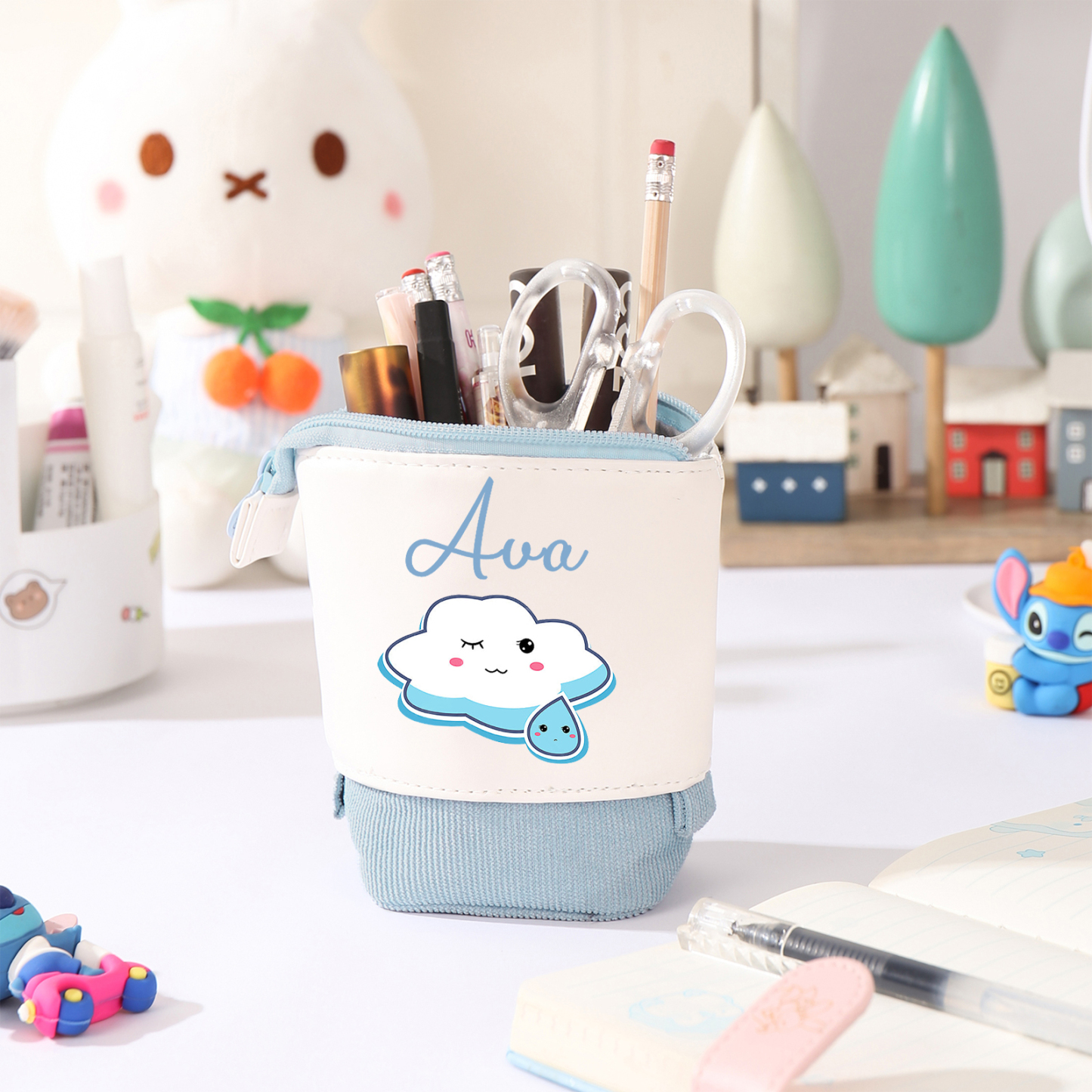 Personalized Pencil Case Custom Name Cloud Pencil Case Back To School 