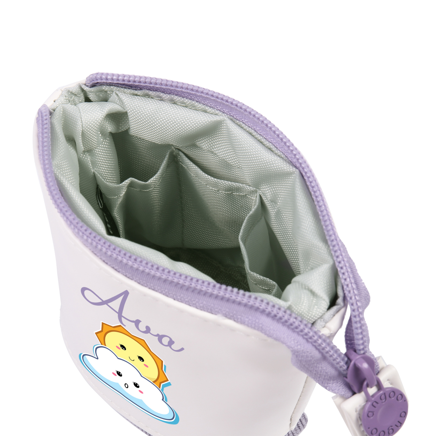 Personalized Pencil Case Custom Name Sun Pencil Case Back to School Gift for Boys/Girls