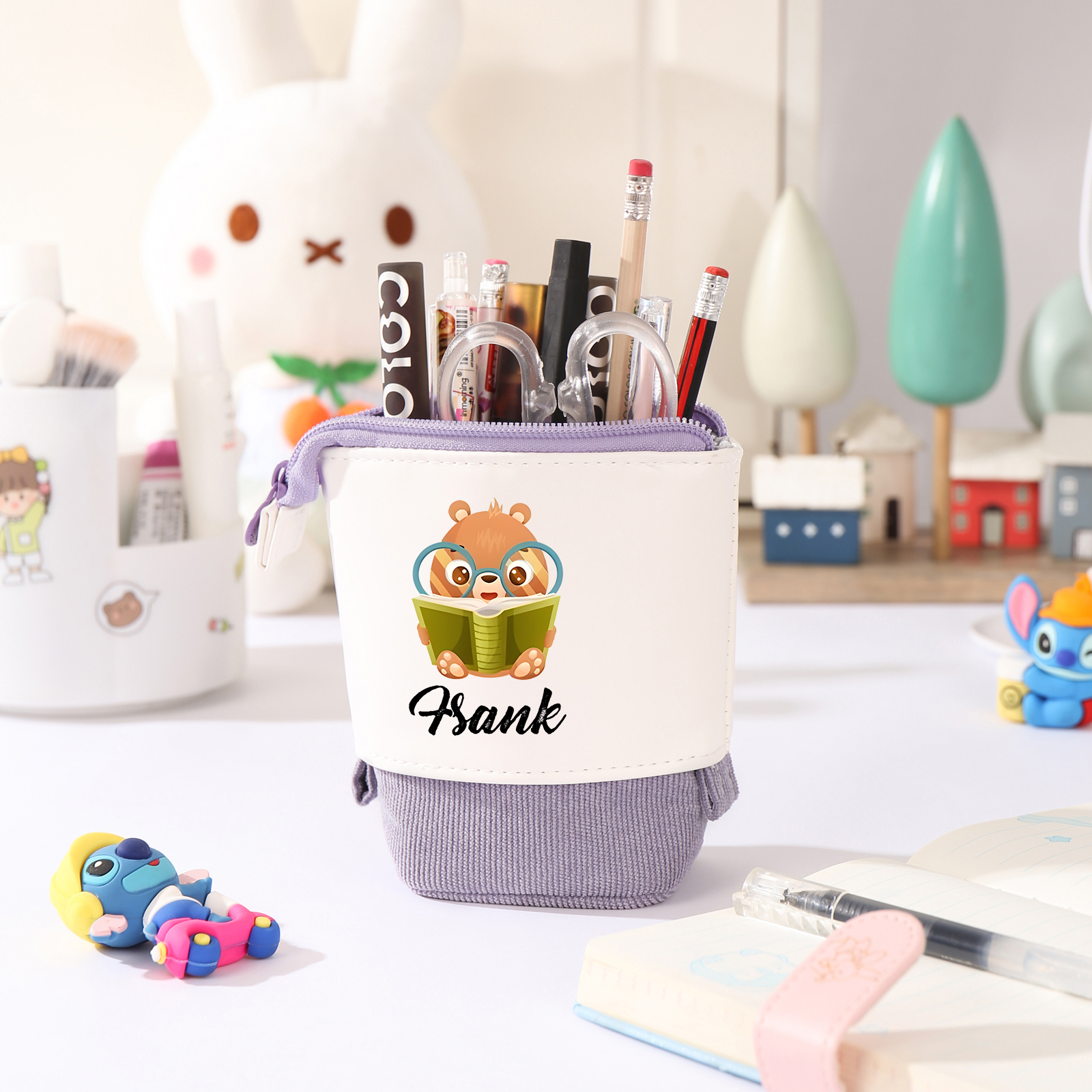 Personalized Pencil Case Custom Name And Animal Pencil Case Back To School Gift For Boys And Girls