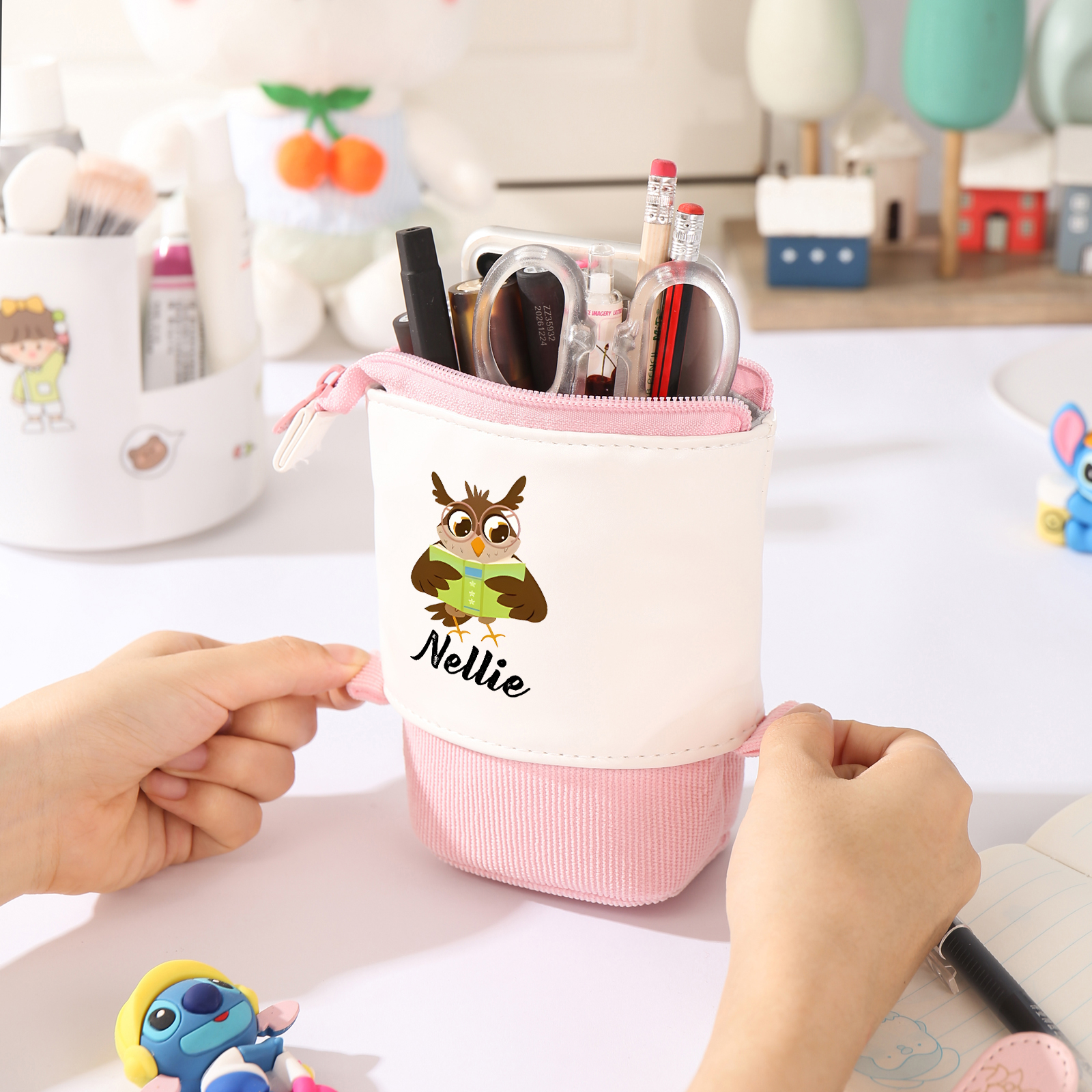 Personalized Pencil Case Custom Name And Animal Pencil Case Back To School Gift For Boys And Girls