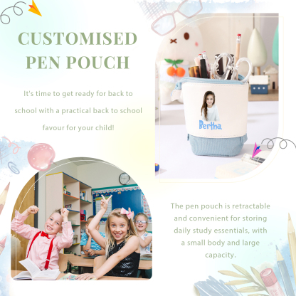 Personalized Pencil Case Custom Name And Photo Pencil Case Back To School Gift For Boys Girls 