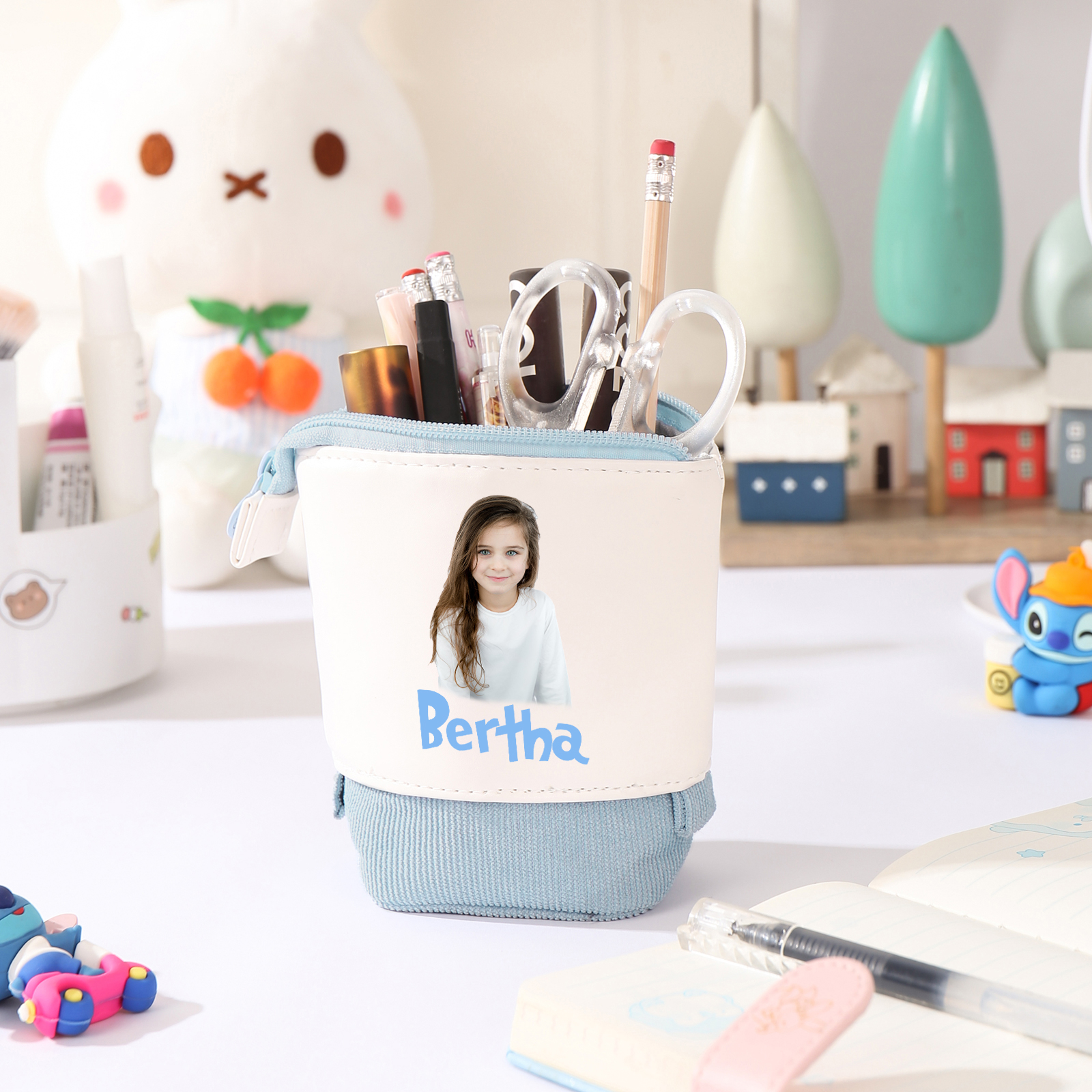 Personalized Pencil Case Custom Name And Photo Pencil Case Back To School Gift For Boys Girls 