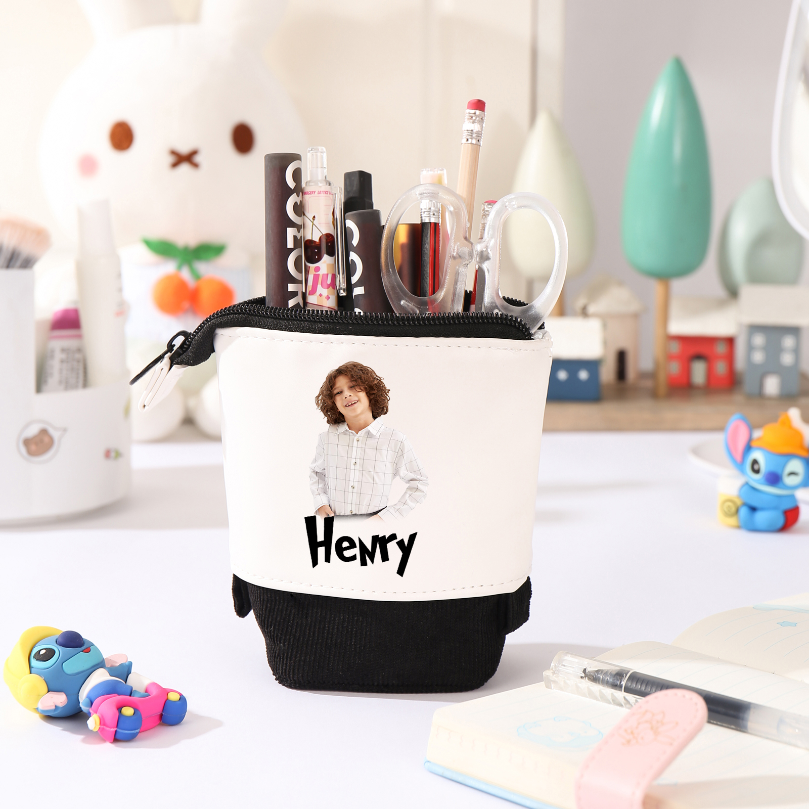 Personalized Pencil Case Custom Name And Photo Pencil Case Back To School Gift For Boys Girls 