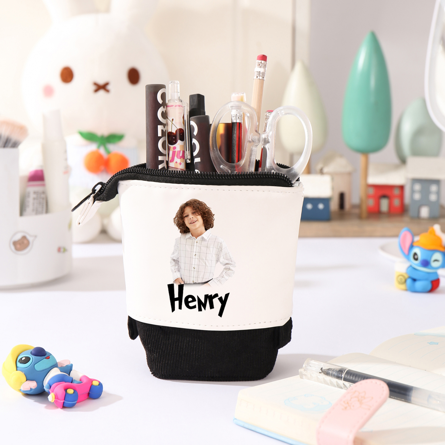 Personalized Pencil Case Custom Name And Photo Pencil Case Back To School Gift For Boys Girls 