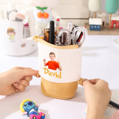 Personalized Pencil Case Custom Name And Photo Pencil Case Back To School Gift For Boys Girls 