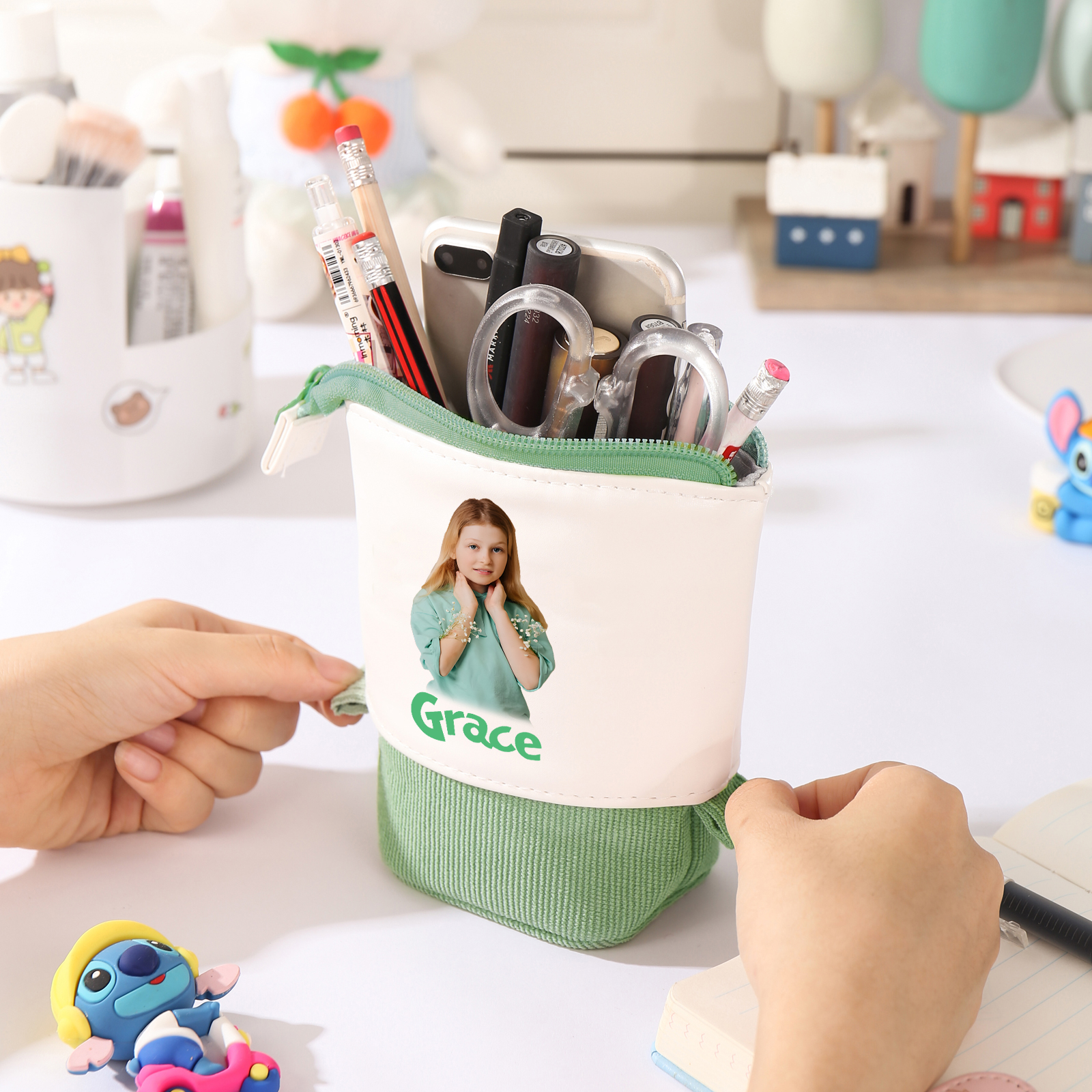 Personalized Pencil Case Custom Name And Photo Pencil Case Back To School Gift For Boys Girls 