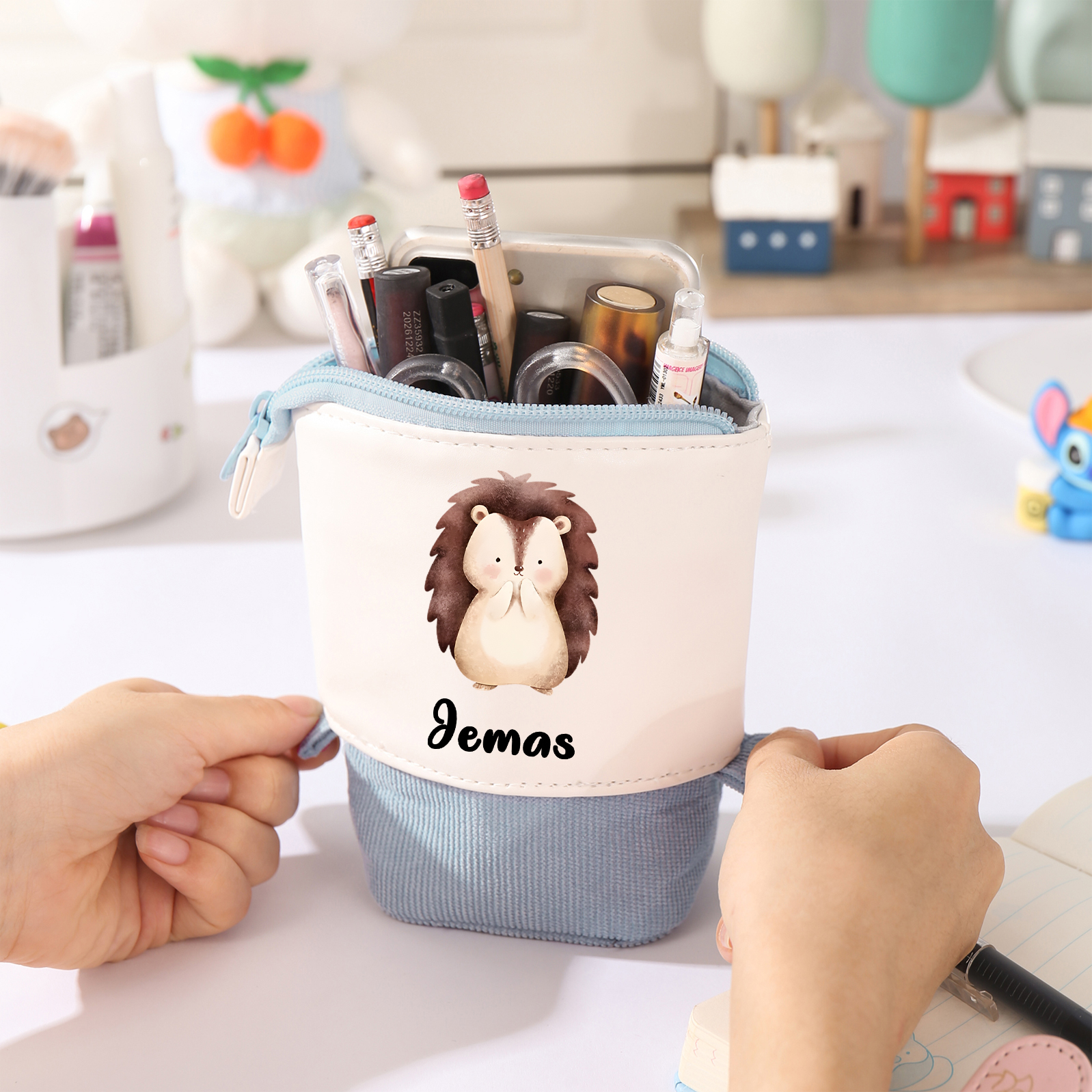 Personalized Pencil Case Custom Name And Letter Pencil Case Back To School Gift For Boys Girls