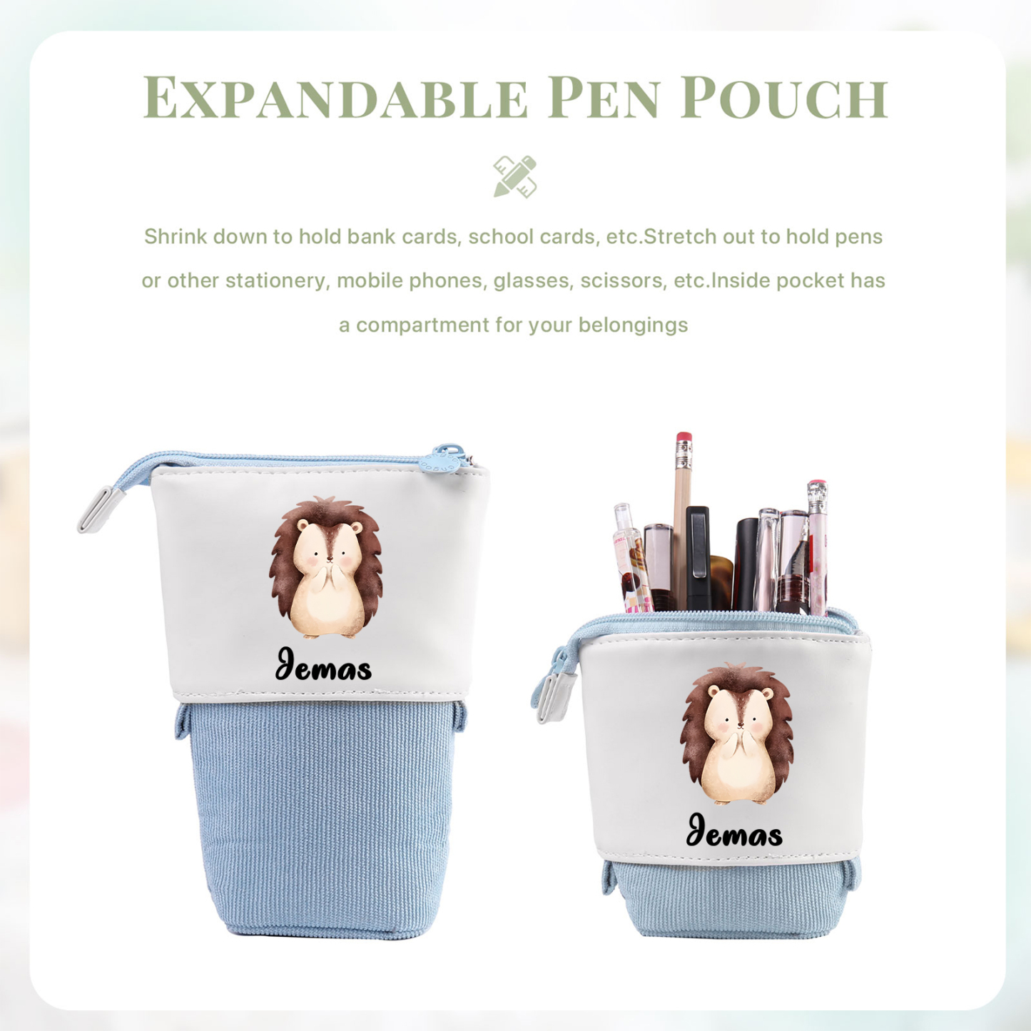 Personalized Pencil Case Custom Name And Letter Pencil Case Back To School Gift For Boys Girls