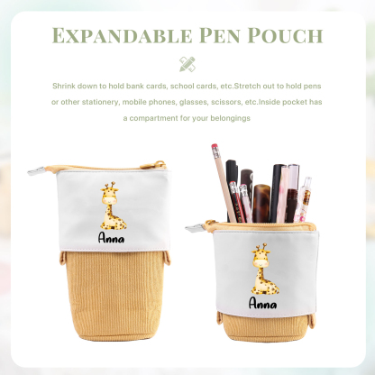 Personalized Pencil Case Custom Name And Letter Pencil Case Back To School Gift For Boys Girls